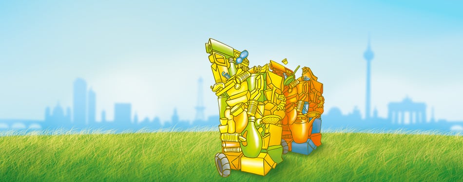 Recycling - illustrierte Animation Nr 3