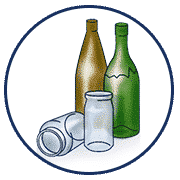 Recycling - Glasverpackungen Illustration