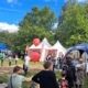Festplatz mit ALBA Stand beim Radio TEDDY Rabatz Familienfest