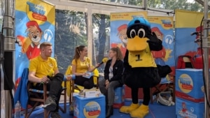 ALBA live On Air beim Radio TEDDY während des RABATZ