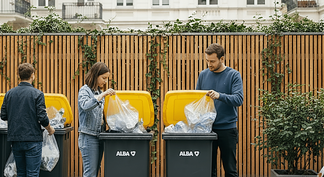 Tag der M&uuml;lltrennung. Richtig entsorgte Wertstoffe in der Wertstofftonne
